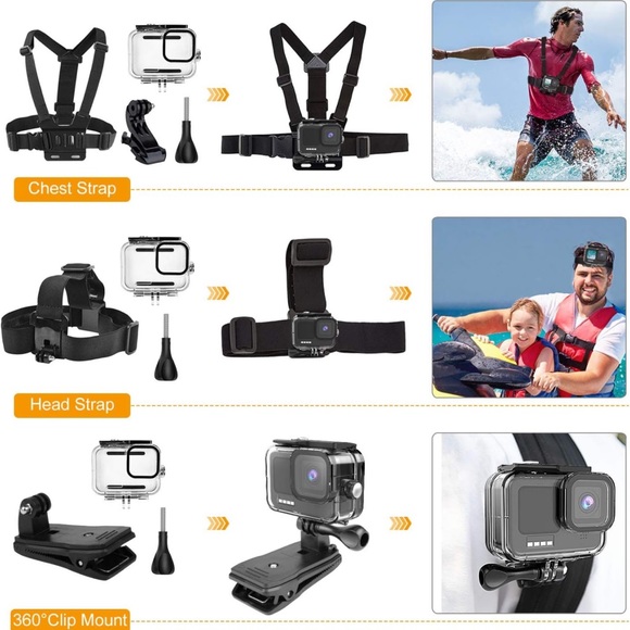 LAST PRICE🍒🤍 accessories kit bundle for GoPro hero 9 - Picture 1 of 8